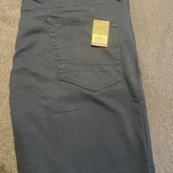 Mens casual pants  soft stretch David Bitton Buffalo Blue Archer coupe style #25 - Picture 4 of 11